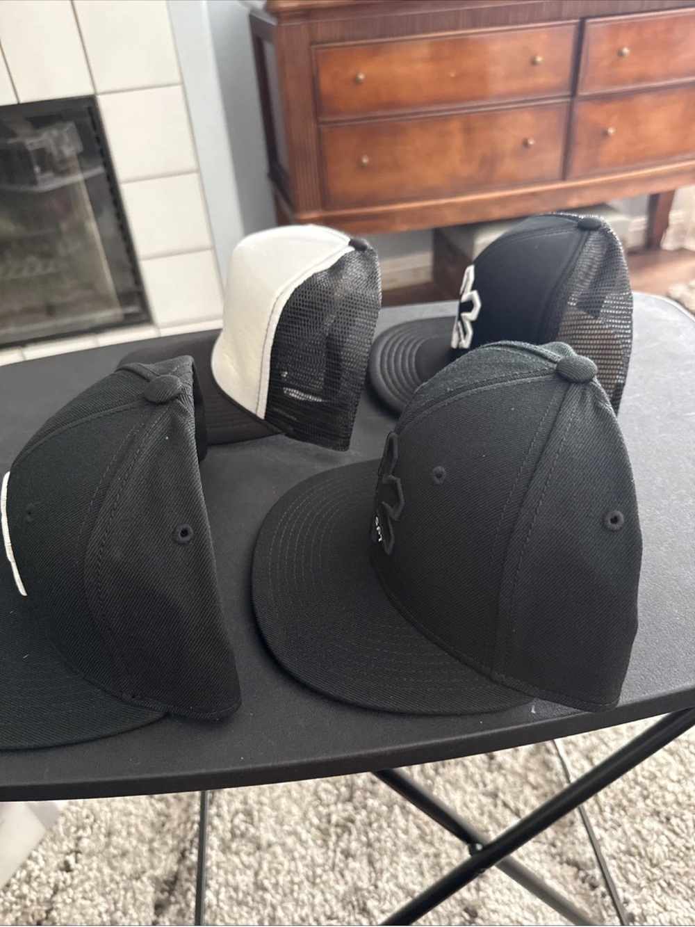 Brand New 4 Hat Bundle, All SnapBack, 2 Truckers Hats, 2 Solid Black - Picture 12 of 13